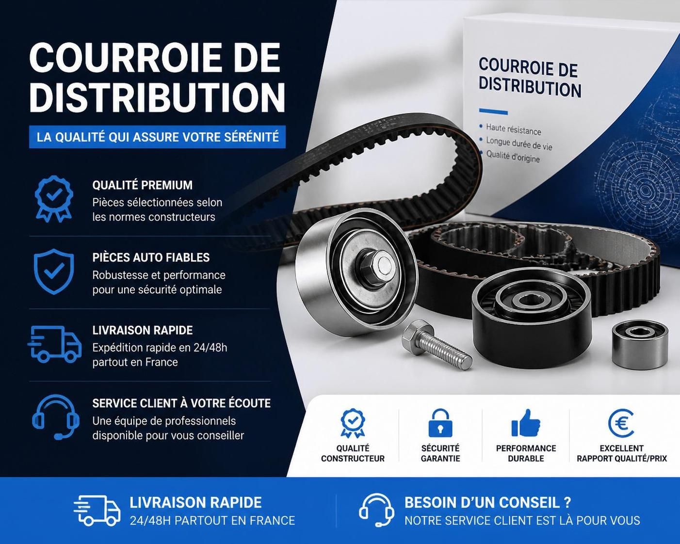 découvrez les garanties offertes par 123courroie pour vos achats de pièces auto en ligne et assurez-vous de la qualité et de la fiabilité de vos commandes.