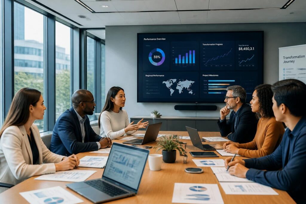 découvrez les indicateurs clés pour mesurer efficacement la transformation en entreprise lors d'un diagnostic de conduite du changement et assurez la réussite de vos projets.