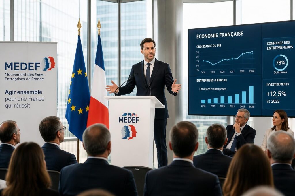 découvrez les ambitions et les objectifs du nouveau président du medef, le leader du patronat français, et son impact attendu sur l'économie et les entreprises.