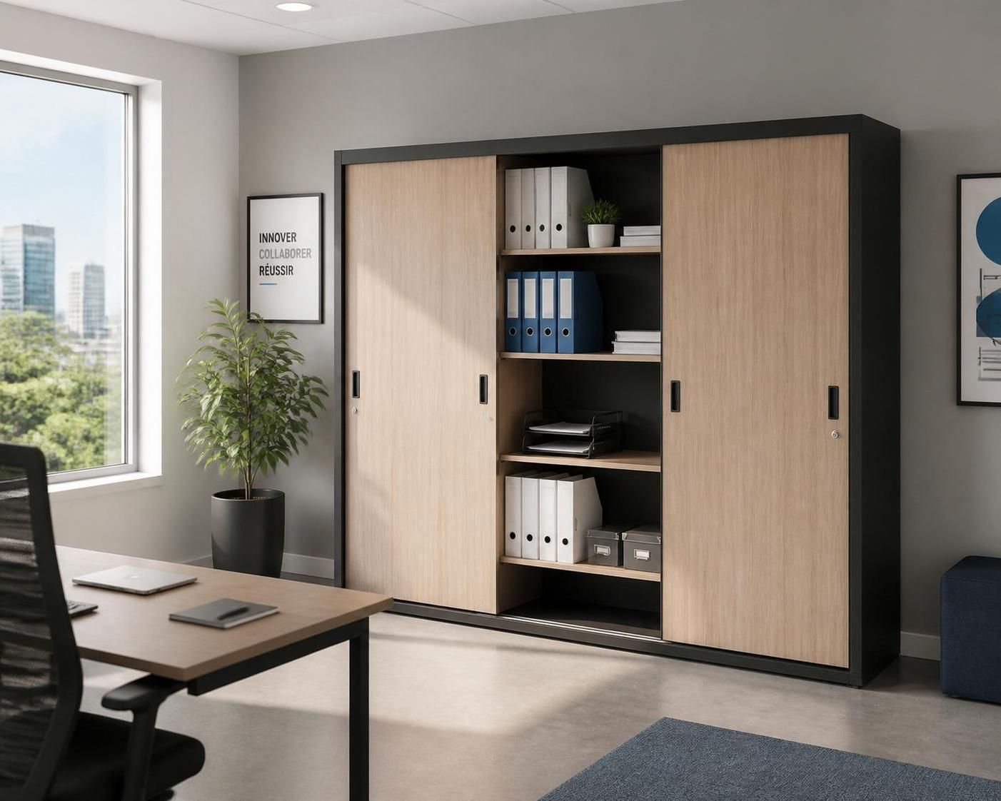 découvrez notre guide pour choisir l'armoire cdiscount idéale, alliant fonctionnalité et design, afin d'aménager un bureau professionnel organisé et élégant.