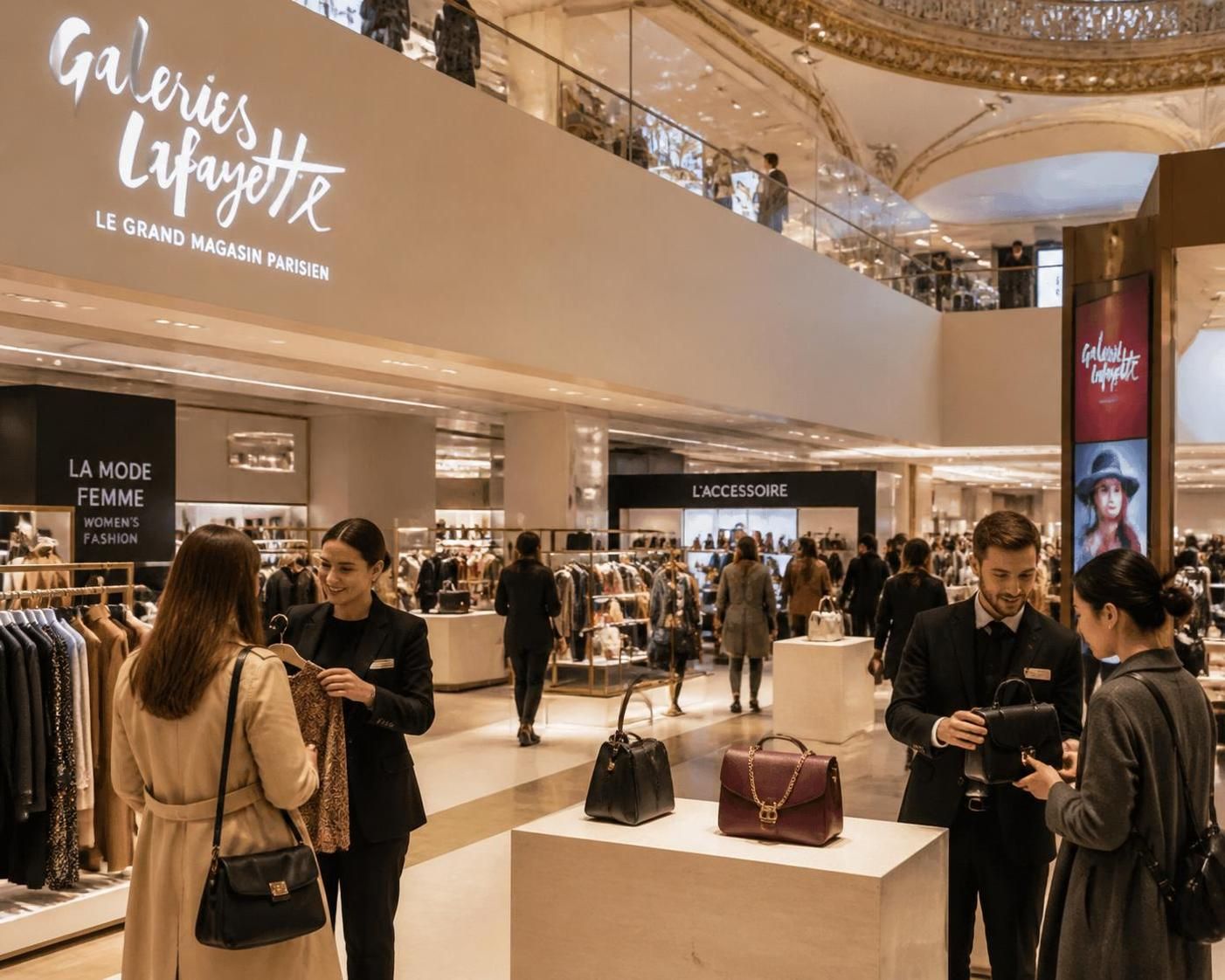 découvrez comment les galeries lafayette, leader du commerce, révolutionnent l'expérience client en magasin grâce à des innovations uniques et un service personnalisé.