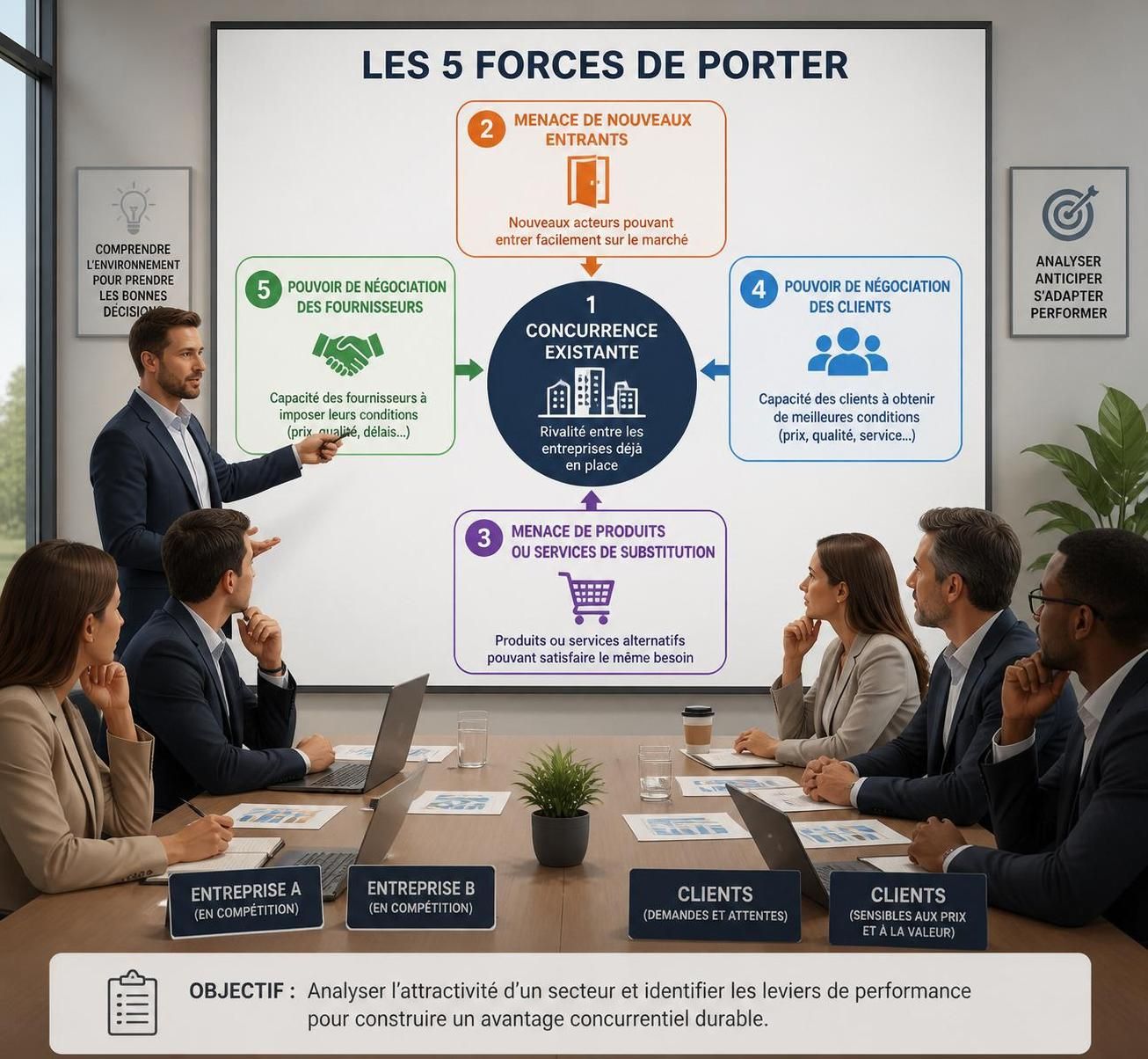 découvrez un exercice corrigé sur les 5 forces de porter pour maîtriser l’analyse concurrentielle et comprendre les dynamiques du marché.