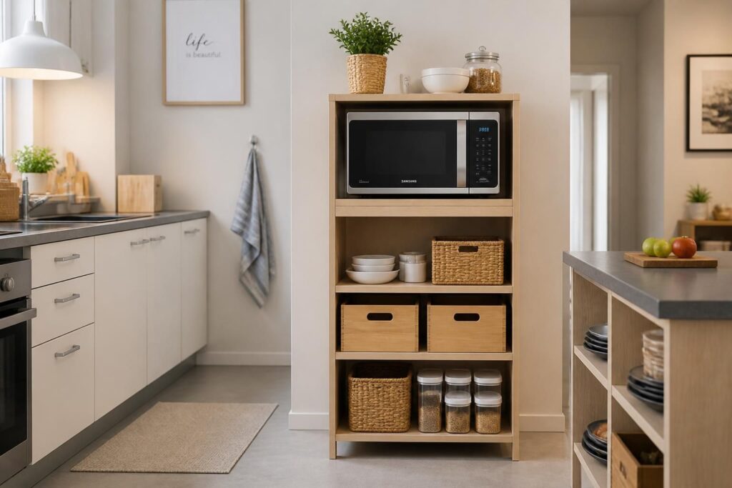 découvrez comment choisir et organiser une desserte à micro-ondes pour optimiser l'espace de votre cuisine tout en alliant praticité et esthétisme.