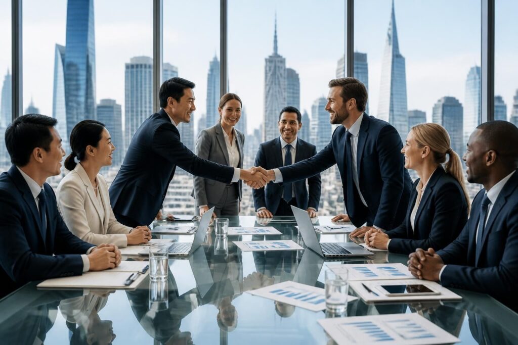 découvrez la définition d'une joint venture en business, avec des exemples concrets et son rôle clé dans les collaborations internationales pour réussir vos partenariats.