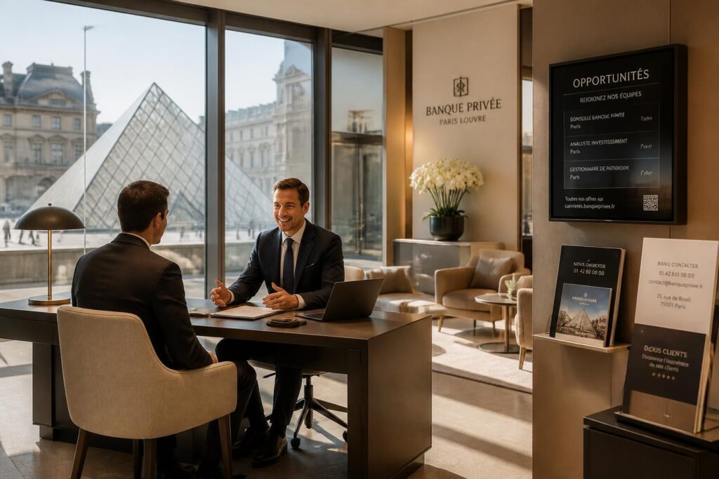 découvrez les coordonnées de louvre banque privée à paris, consultez les avis clients et explorez les opportunités d'emploi disponibles au sein de cette institution financière renommée.